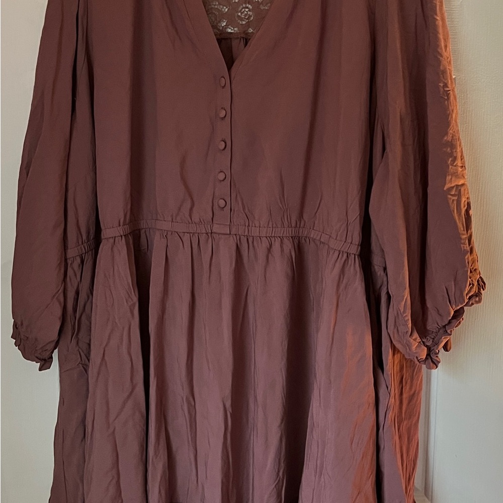 Torrid Button-Front Midi Dress - Size 5